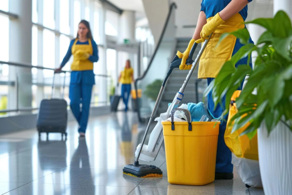 Sunnyvale CA janitorial cleaning staff team